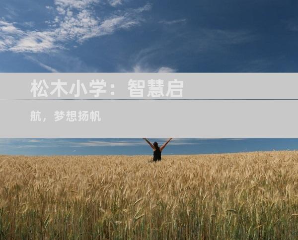 松木小学：智慧启航，梦想扬帆