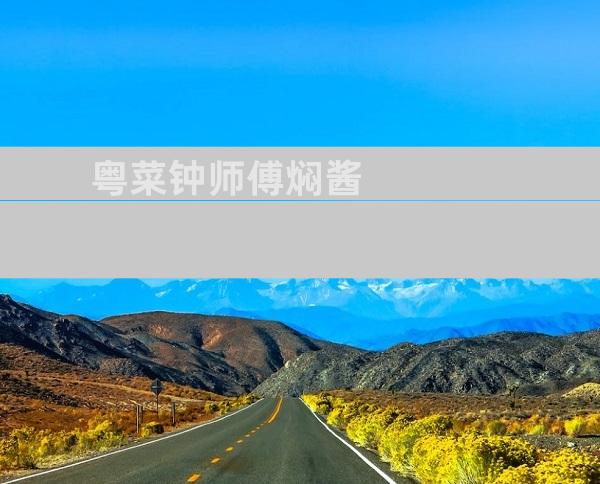粤菜钟师傅焖酱